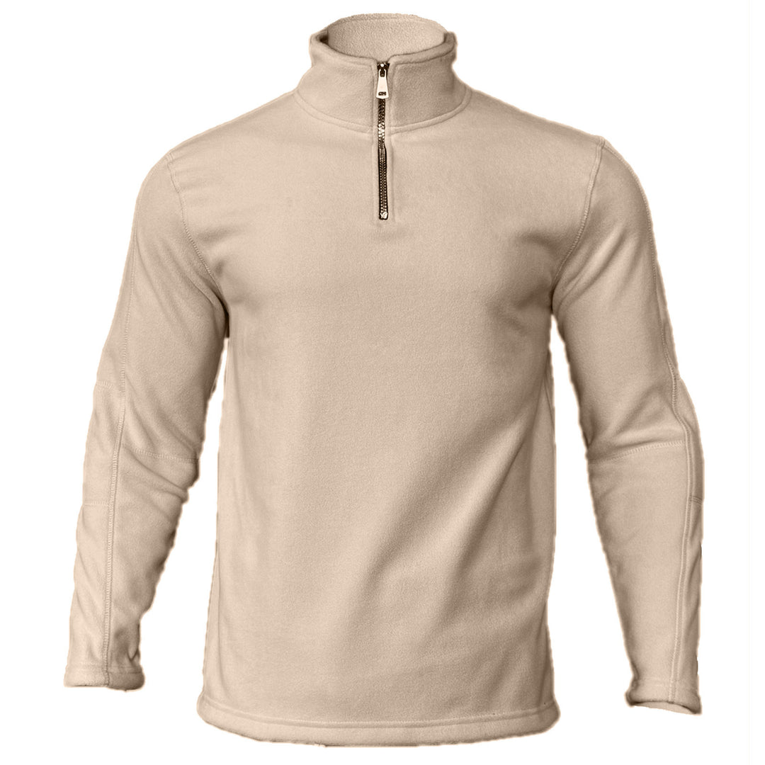 Men's functional fleece pullover with half zip, stand-up collar and raglan sleeves Mune Fashion