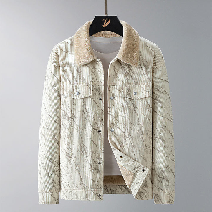 Men's Patterned Cord Jacket Mune Fashion