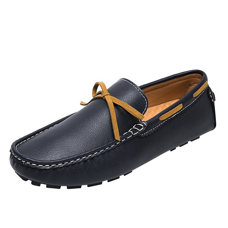 Men's suede moccasins with soft plush lining, decorative tassel, and textured rubber outsole Mune Fashion