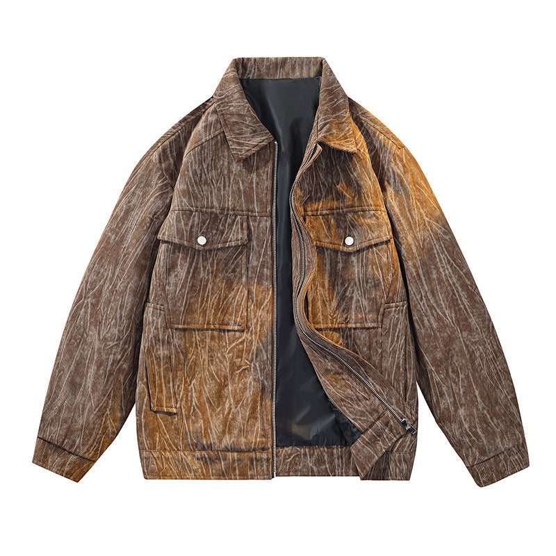 Men's Cool Utility Jacket with Elaborately Structured Fabric Mune Fashion