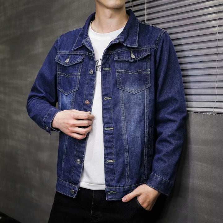 Men's denim jacket with chest pockets Mune Fashion