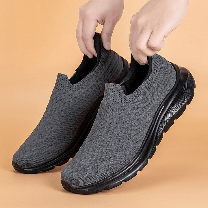 Women's nan elastic knit slippers with cushioned sole Mune Fashion