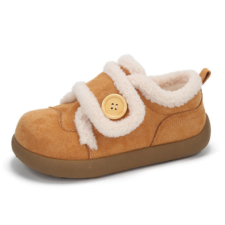 Women's sneakers with cozy inner lining and practical button accent Mune Fashion