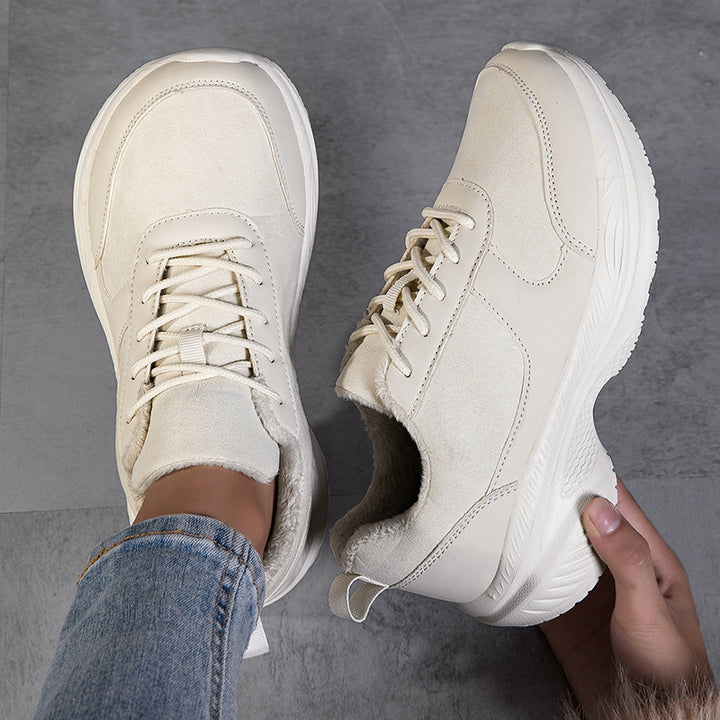 Unisex padded thick-soled sneakers with cushioned tread sole Mune Fashion