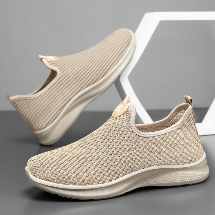 Women's seamless comfort slip-on sneaker with fine knit mesh, elastic entry, and reactive light cushioning Mune Fashion