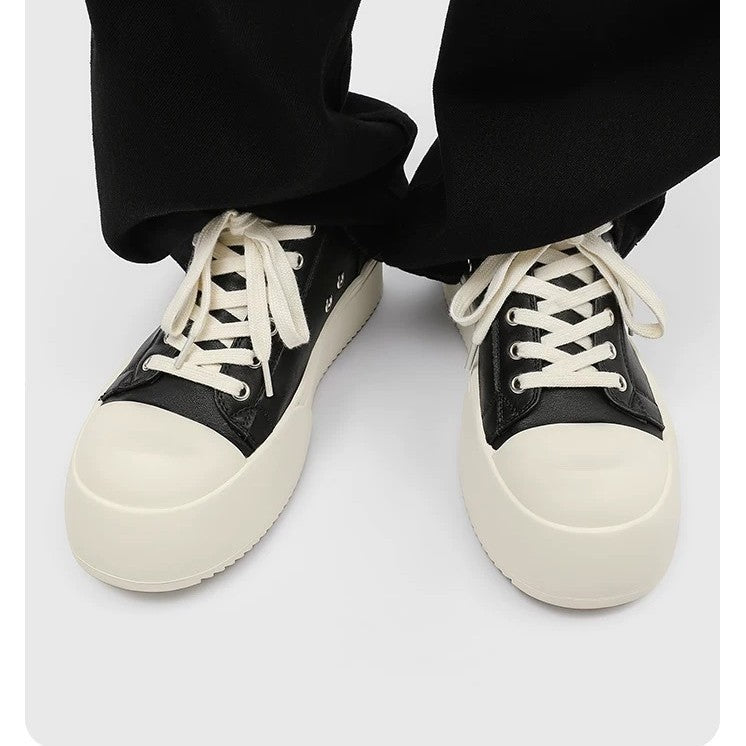 Women's High Sneakers with Trendy Platform Sole and Durable Upper Material Mune Fashion
