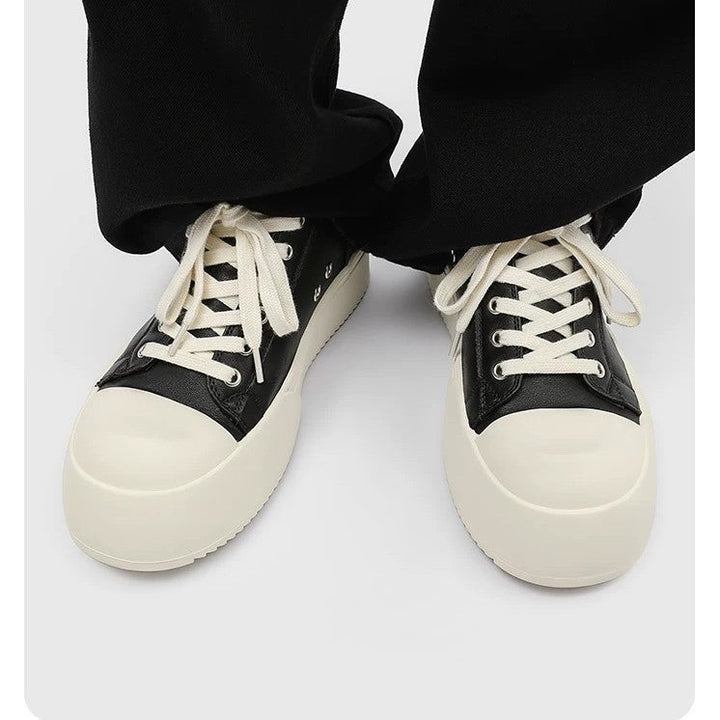 Women's High Sneakers with Trendy Platform Sole and Durable Upper Material Mune Fashion