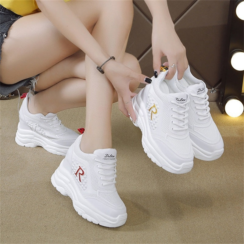 Women Chunky Sneakers with breathable mesh surface and lightweight comfort Mune Fashion