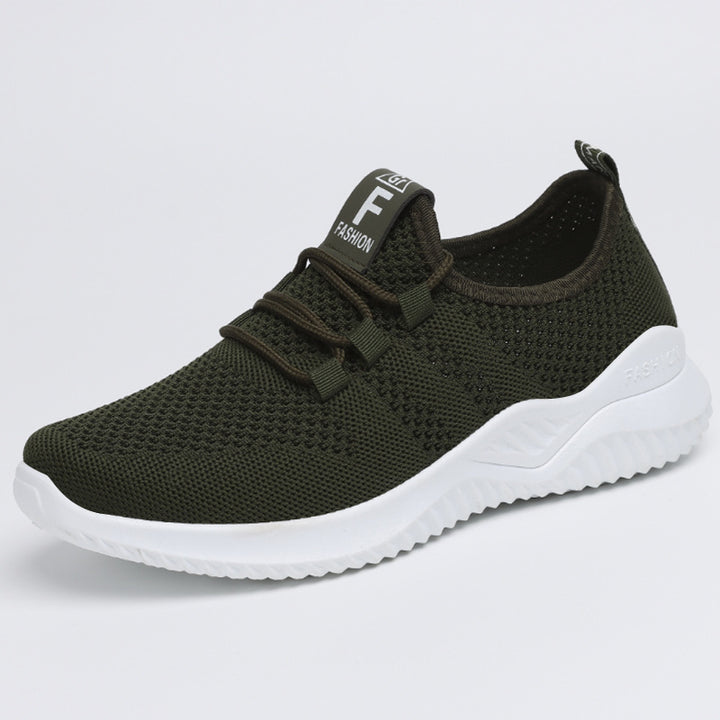 Unisex nan lightweight knit sneakers with elastic slip-on construction and cushioning EVA sole Mune Fashion