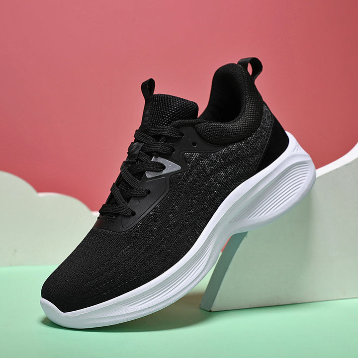 Women's lightweight knit-fit sneakers with seamless mesh upper and ergonomic cushioning Mune Fashion