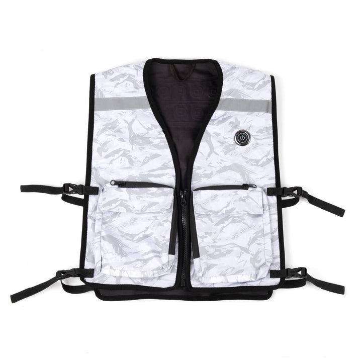 Unisex nan modular ventilation vest with inlet openings for clip fans and adjustable quick release Mune Fashion