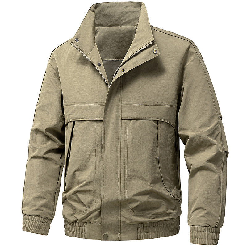 Men's technical hooded softshell jacket with adjustable hood and utility pockets Mune Fashion