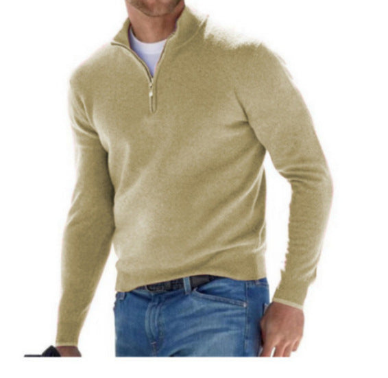 Women's lightweight sweatshirt pullover with half zipper Mune Fashion