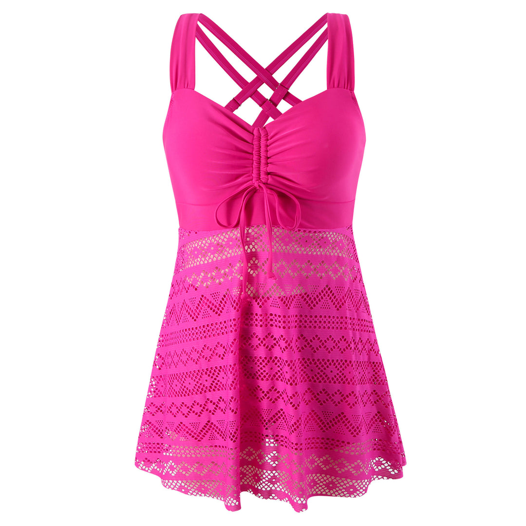 Women's swimming dress with sophisticated back design and very elastic fabric quality Mune Fashion