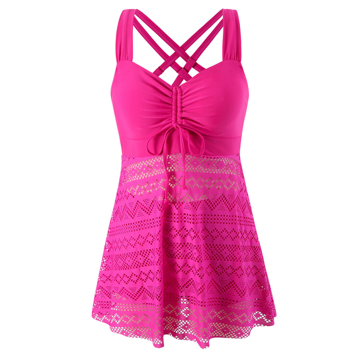 Women's swimming dress with sophisticated back design and very elastic fabric quality Mune Fashion