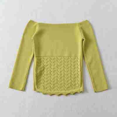 Women's Two-Piece Knit Set with off-the-shoulder Neckline and Bodycon Pencil Skirt Mune Fashion