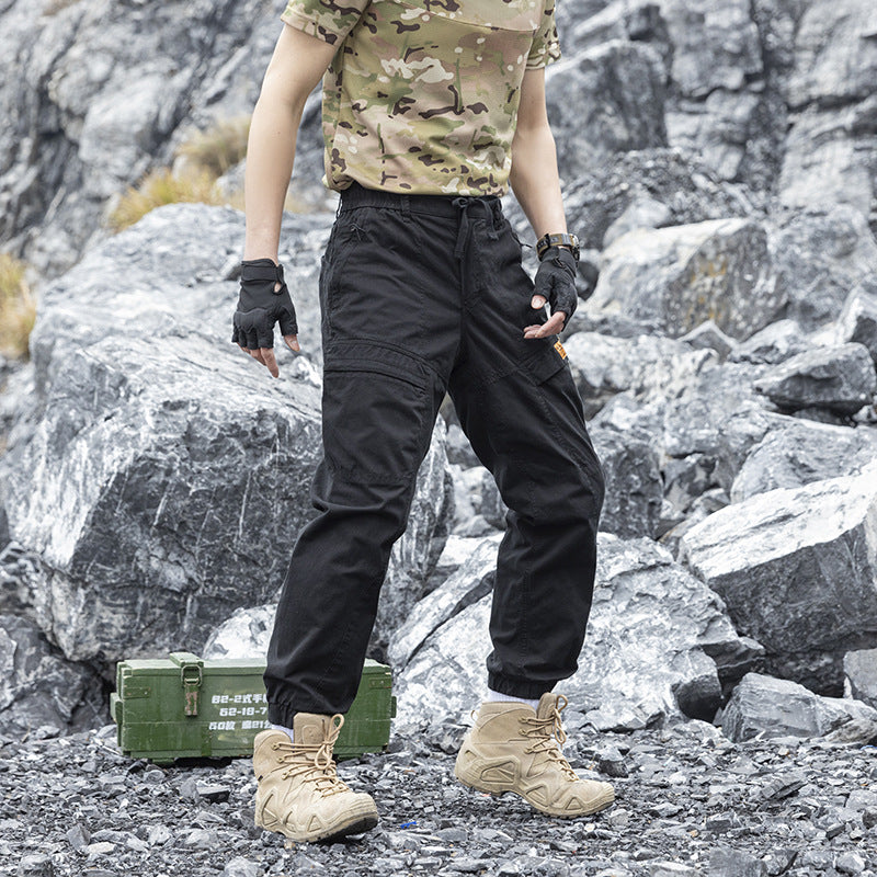 Herren Abenteuer‑Cargojogger aus Ripstop‑Baumwollmix mit Elastischem Bund, Knieeinsätzen und Multifachtaschen Mune Fashion