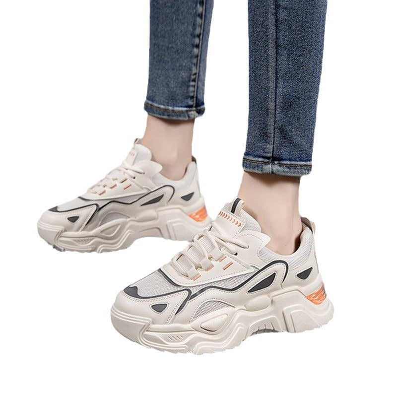 Women's Sporty Chunky Sneakers with Breathable Surface Structure Mune Fashion
