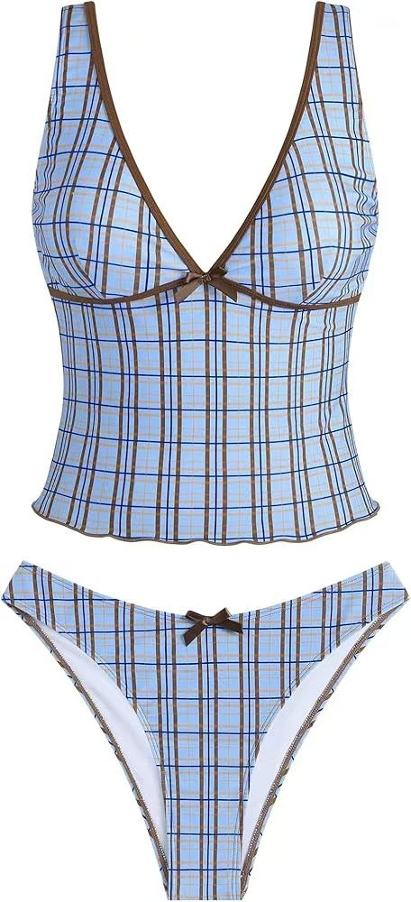 Ladies Bikini Set with flared top and adjustable straps Mune Fashion