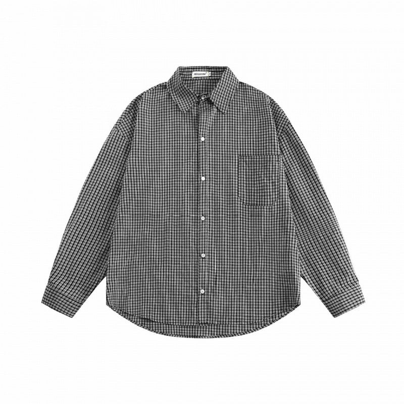 [Unisex Oversize Shirt Jacket in Boxy Cut with Chest Pocket Mune Fashion] Mune Fashion