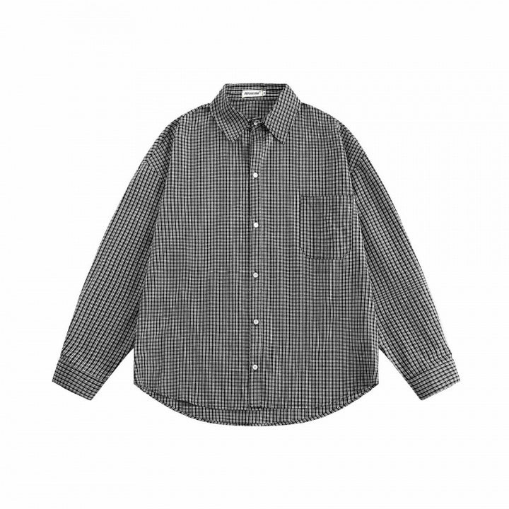 [Unisex Oversize Shirt Jacket in Boxy Cut with Chest Pocket Mune Fashion] Mune Fashion