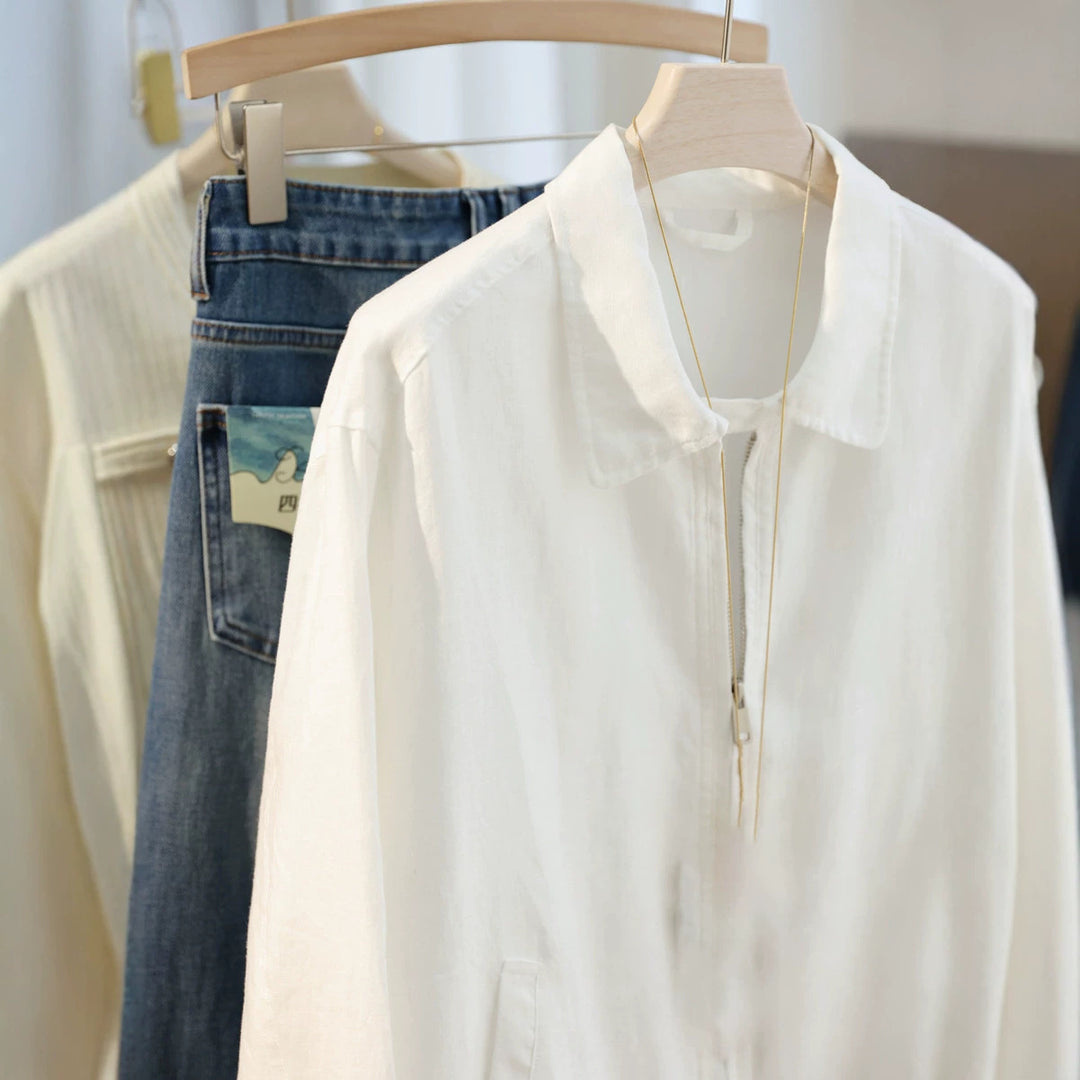 Women's Fashionable Transitional Jacket with Zipper Mune Fashion