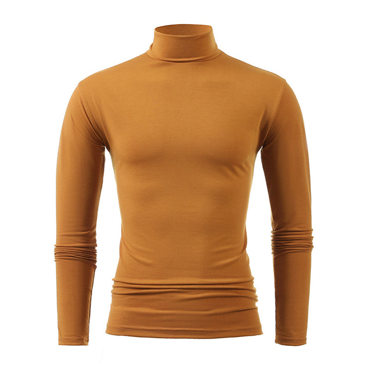 Men's slim turtleneck long sleeve shirt made of fine cotton stretch Slim Fit Mune Fashion