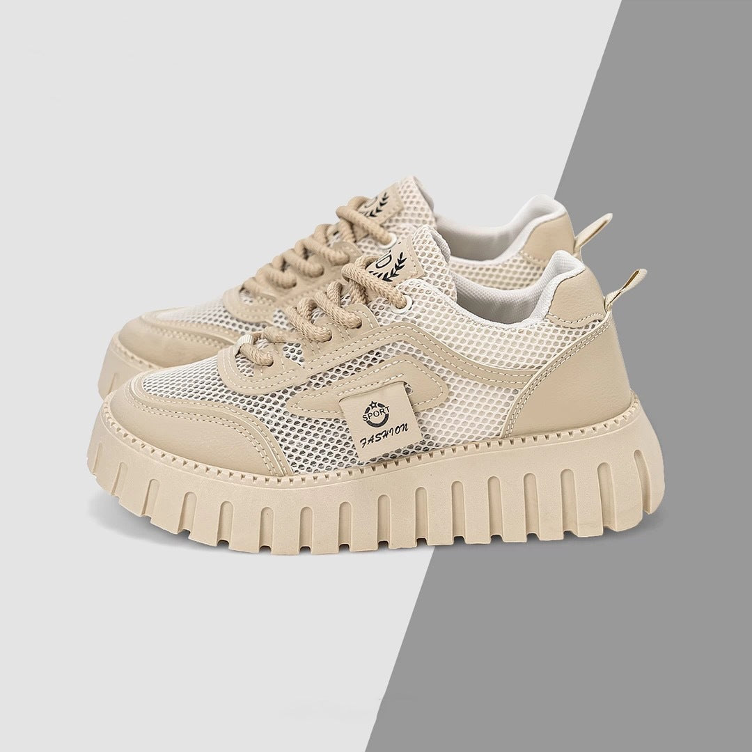 Women's Breathable Sneakers with Stable Sole Mune Fashion
