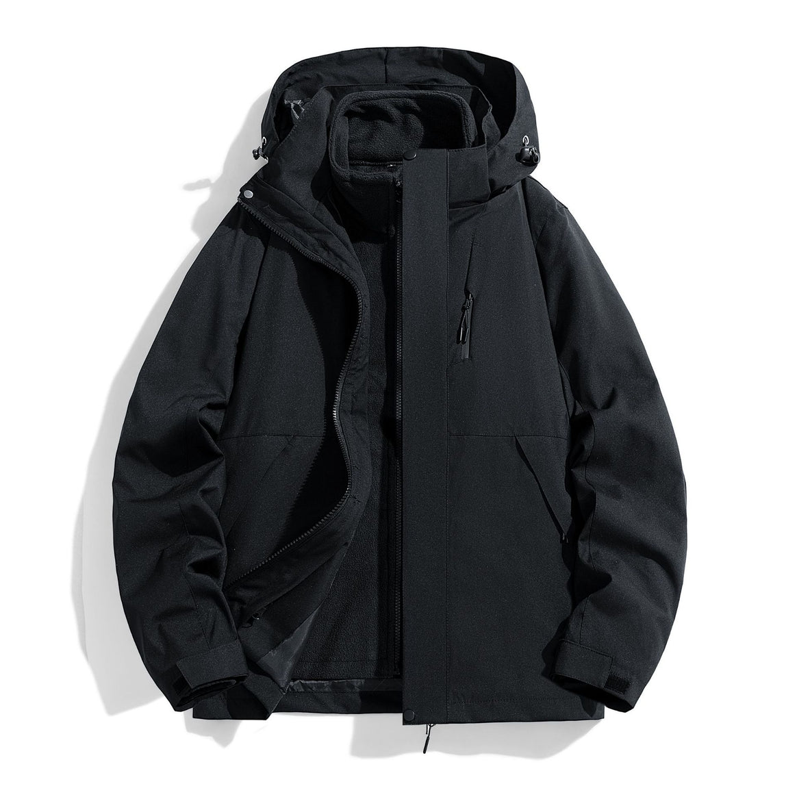 Men's Urban Functional Parka with Fleece Lining and Hood Mune Fashion