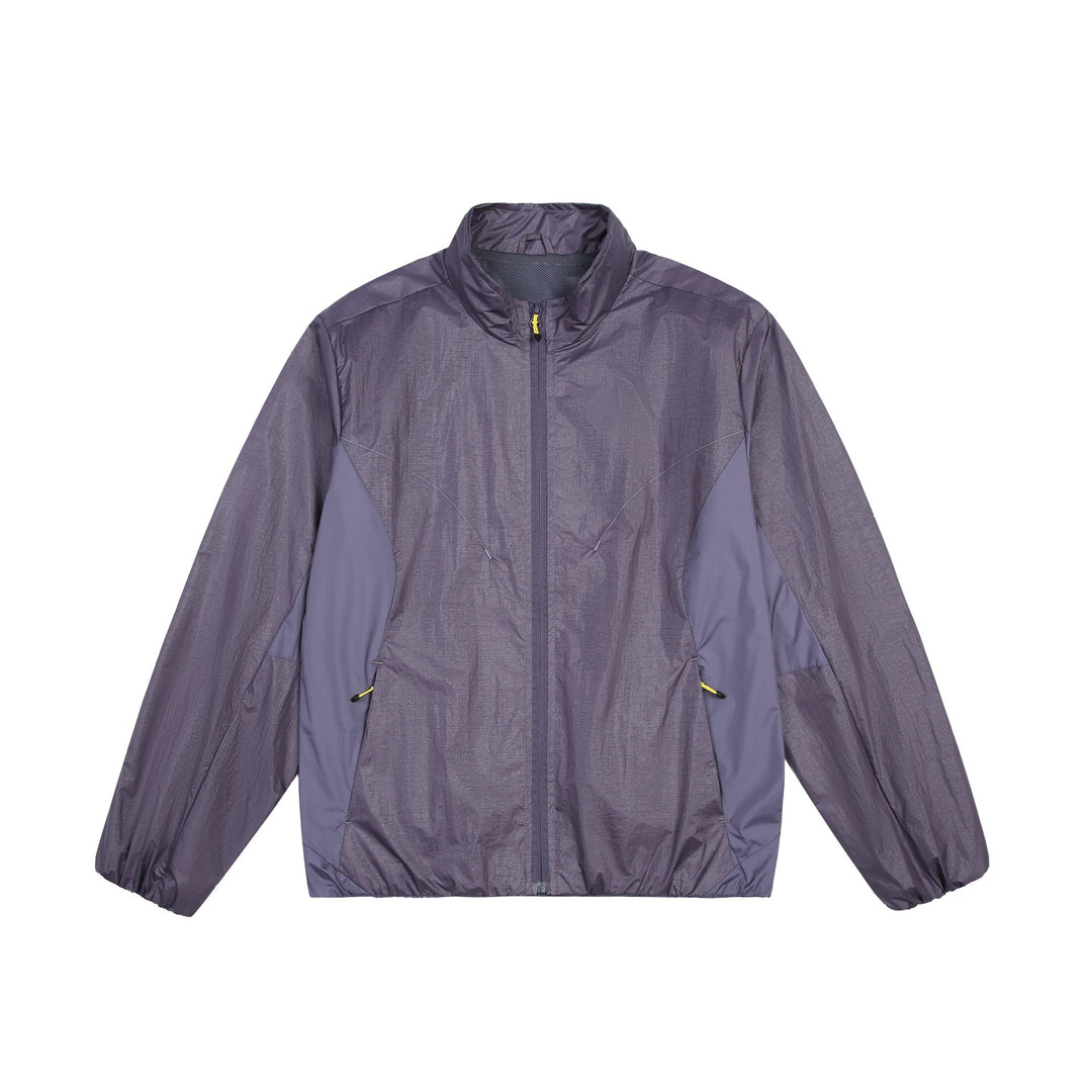 Women's Ultralight Running and Wind Jacket with Stand-Up Collar and Mesh Lining Mune Fashion