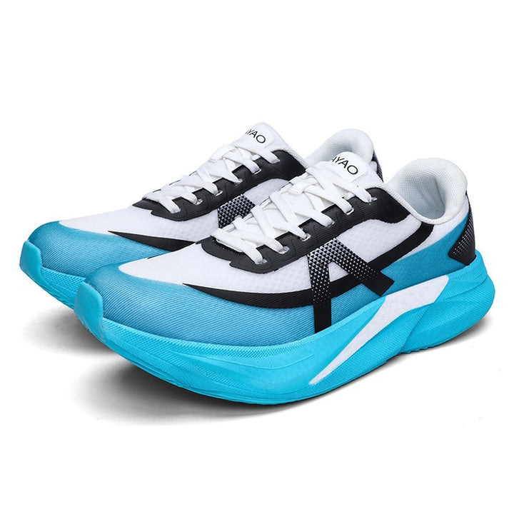 Men's Cushioning Running Sneaker with High Drop and Breathable Knitted Upper Mune Fashion