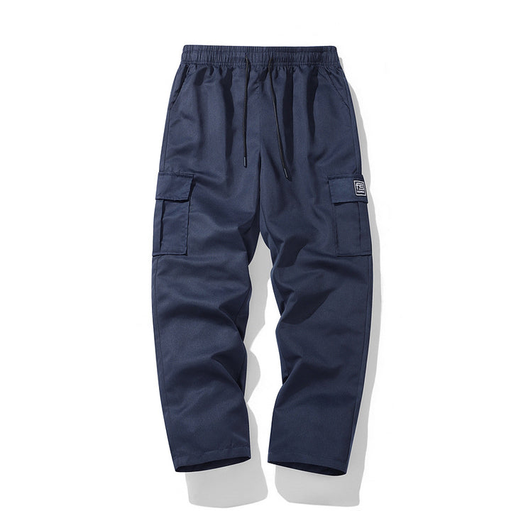 Men's nano technical cargo pants with elastic waistband, drawstring, straight leg, and large flap pockets Mune Fashion