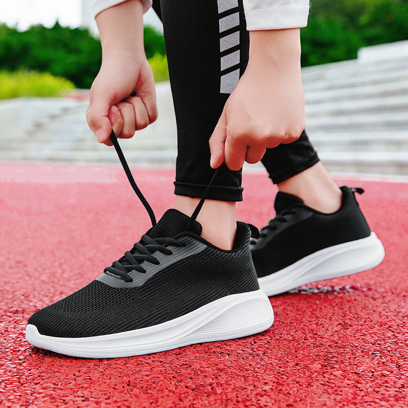 Unisex nan lightweight knitted running shoe with breathable upper material and shock-absorbing foam sole Mune Fashion