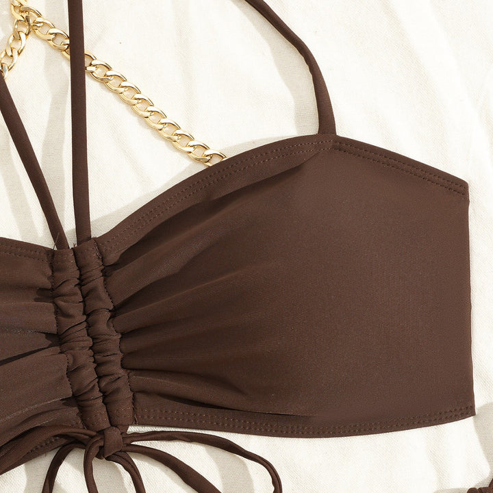 Ladies High-Quality Bikini Set with Sophisticated Chain Detail Mune Fashion