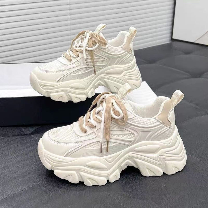 Women Chunky Sneakers with breathable mesh surface and non-slip sole Mune Fashion