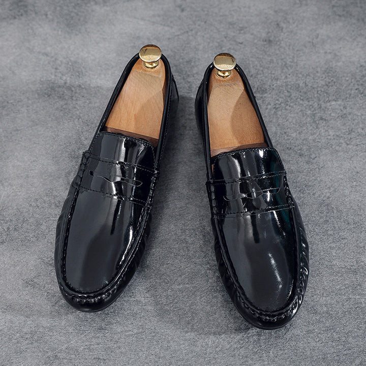 Men's Elegant Loafers made of high-quality patent leather Mune Fashion