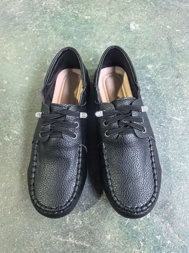 Men's classic moccasin slippers with elastic lacing and anatomical comfort footbed Mune Fashion