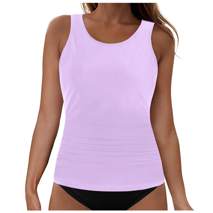 Women's Tankini Top with Ruching Mune Fashion