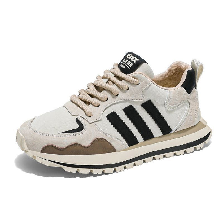 Men's retro sneaker with suede overlays and cushioned profile sole Mune Fashion