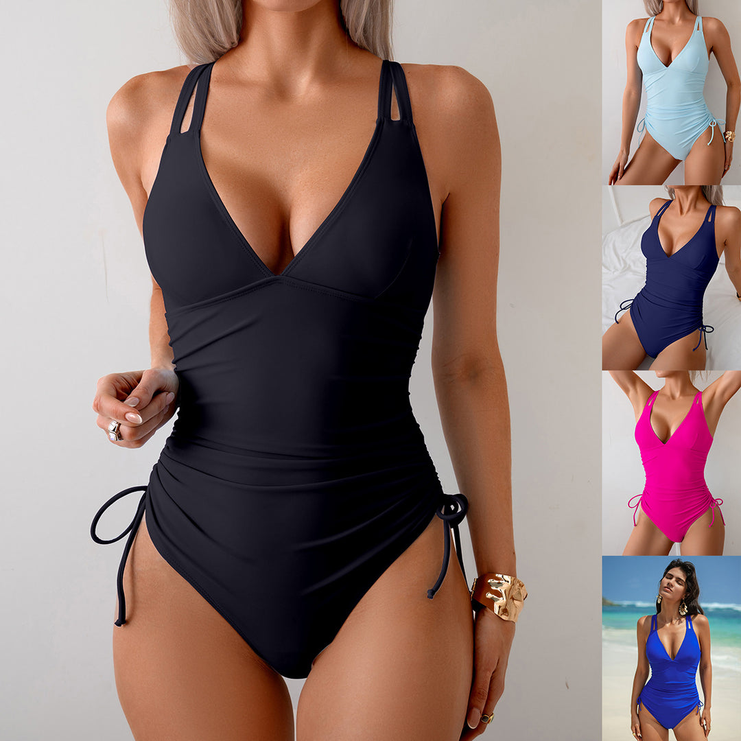 Women's swimwear with elegant gathering and adjustable straps Mune Fashion
