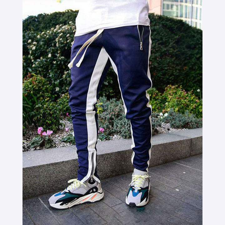 Men's Stylish Slim-Fit Jogging Pants with Side Pockets Mune Fashion