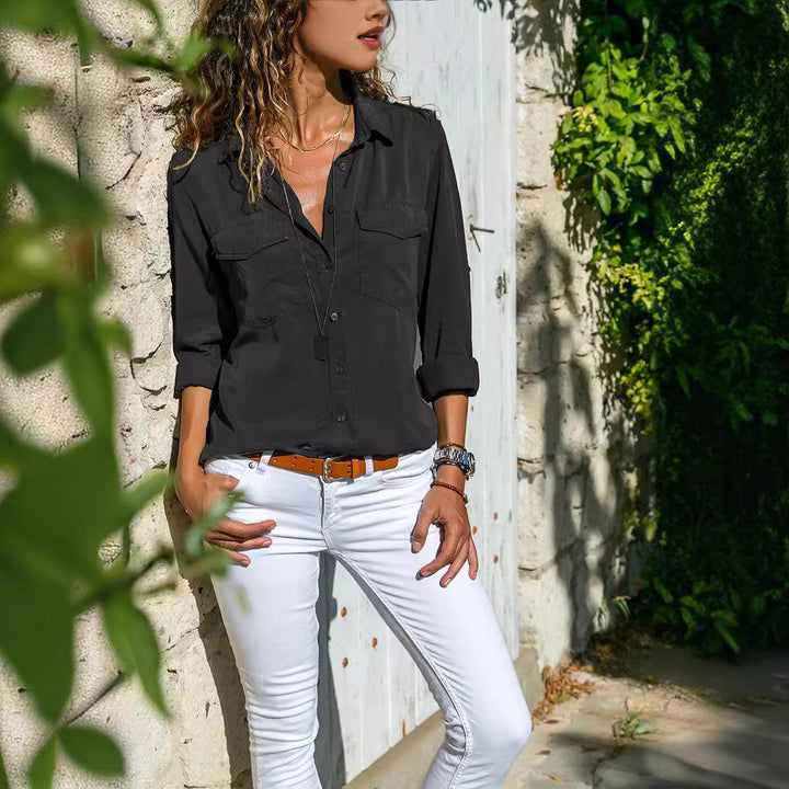 Ladies Long Sleeve Blouse Mune Fashion