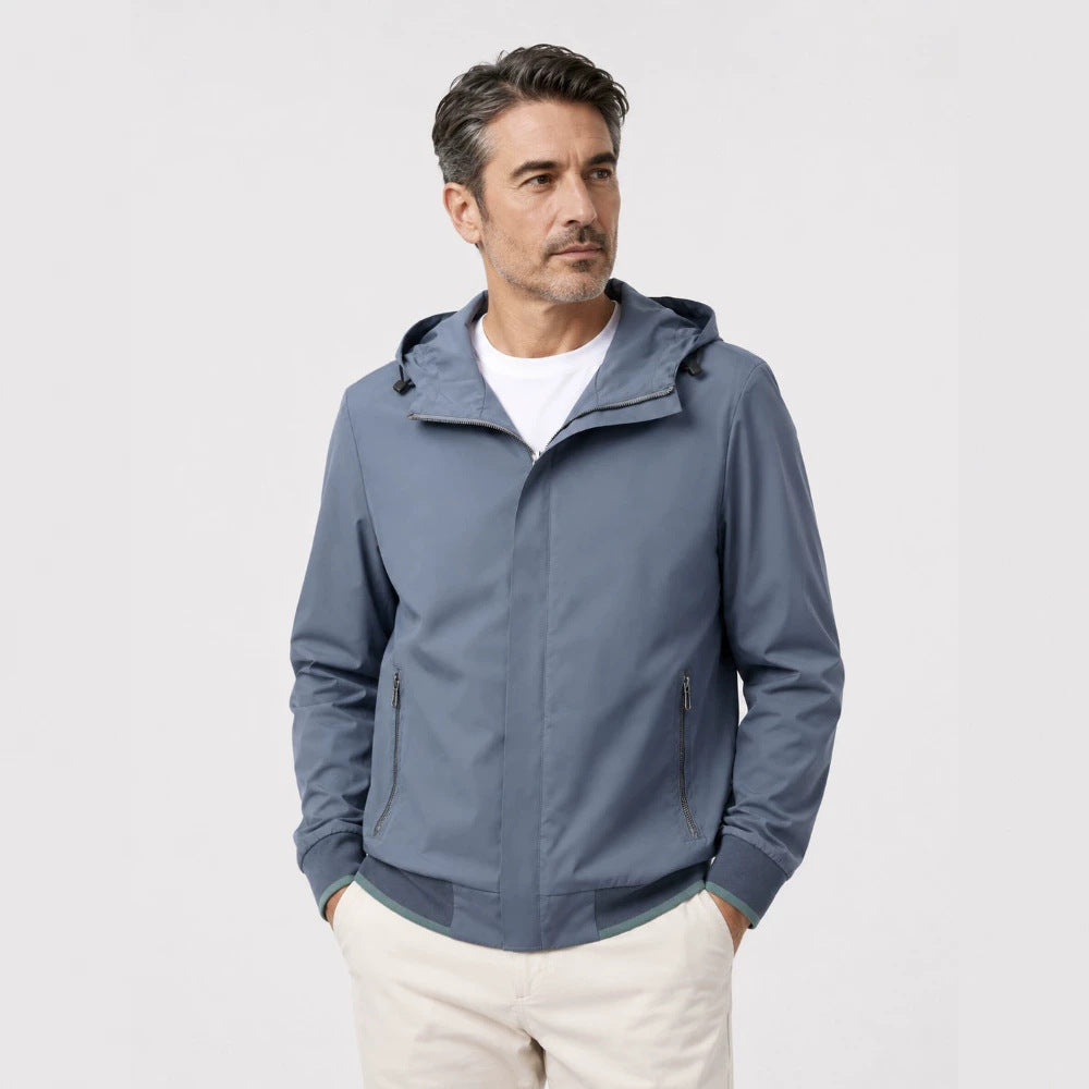 Men's Light Transitional Jacket with Hood Mune Fashion