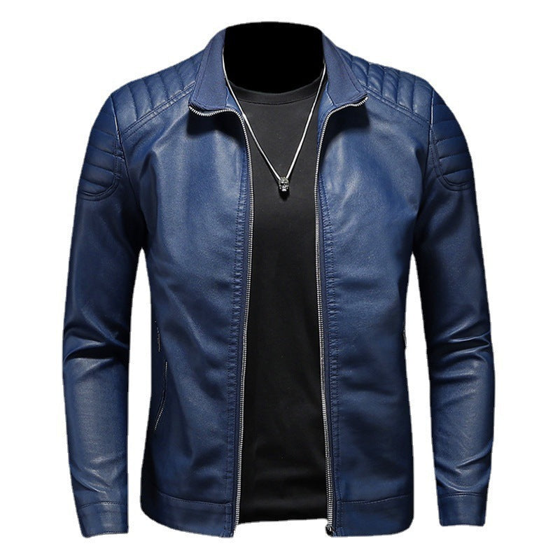 Men's Modern Leather Jacket Mune Fashion