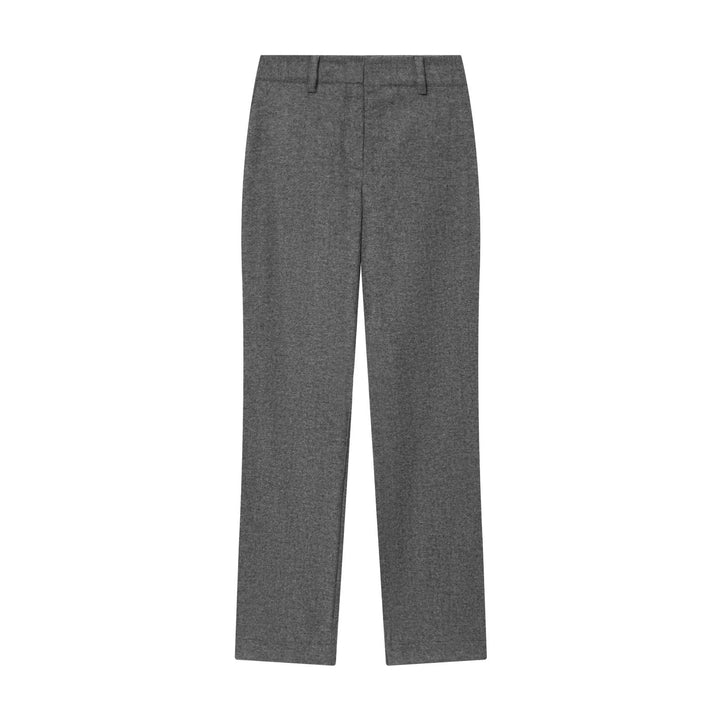 Women Straight Cut Suit Trousers with High Waist and Crease Mune Fashion