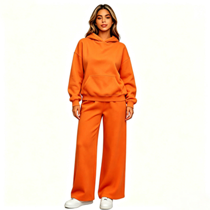 Women Casual Hoodie with Loose Pants Mune Fashion