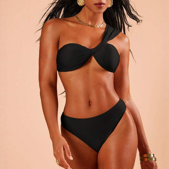 Women's Elegant One-Sided Bikini with Comfortable Strap Mune Fashion