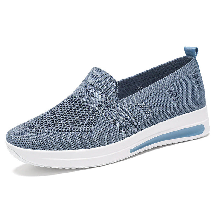 Women's Breathable Slip-On Sneakers with Flexible Upper Material and Comfortable Footbed Mune Fashion