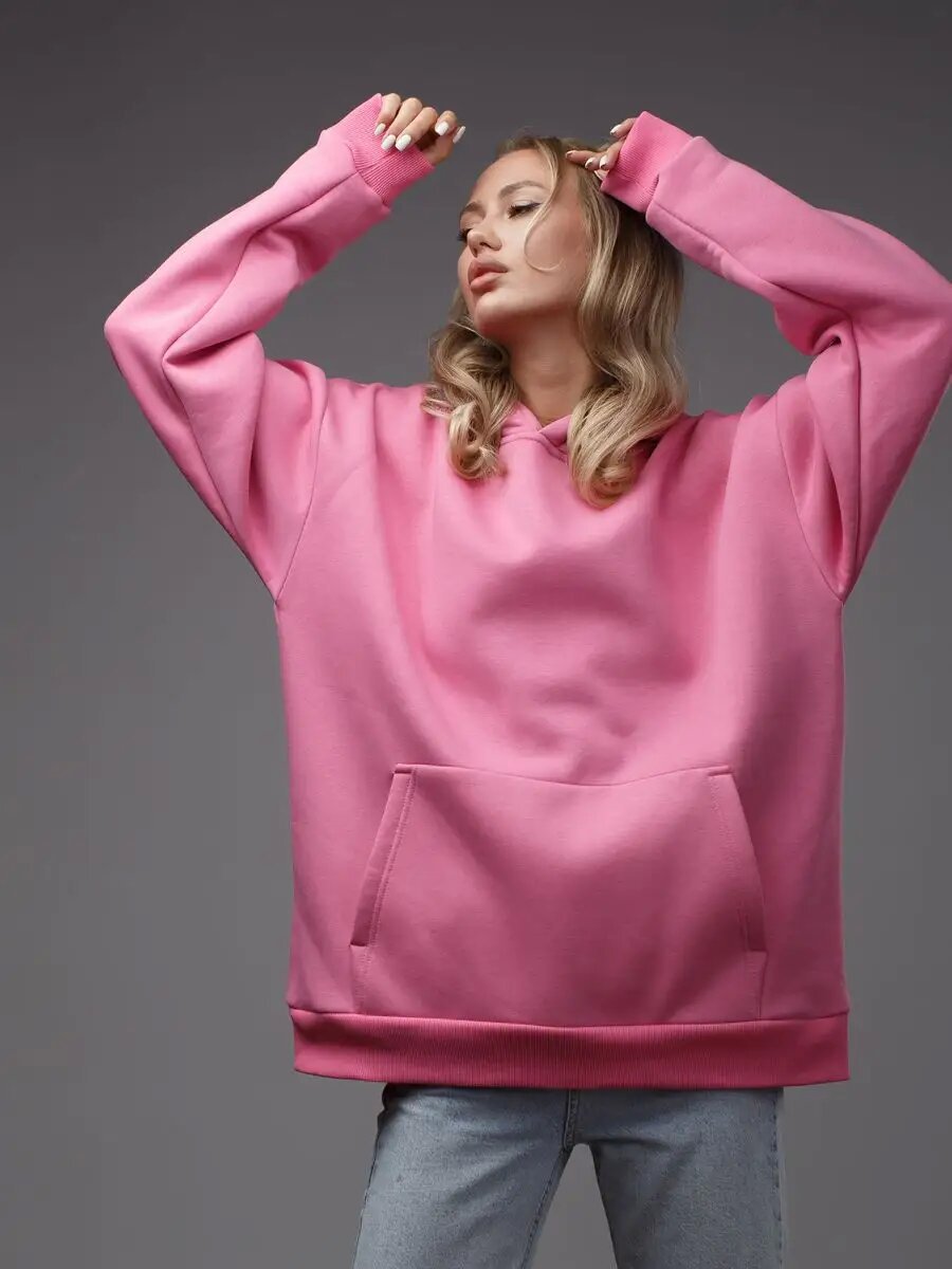 Women's Cozy Oversized Hoodie with Kangaroo Pocket Mune