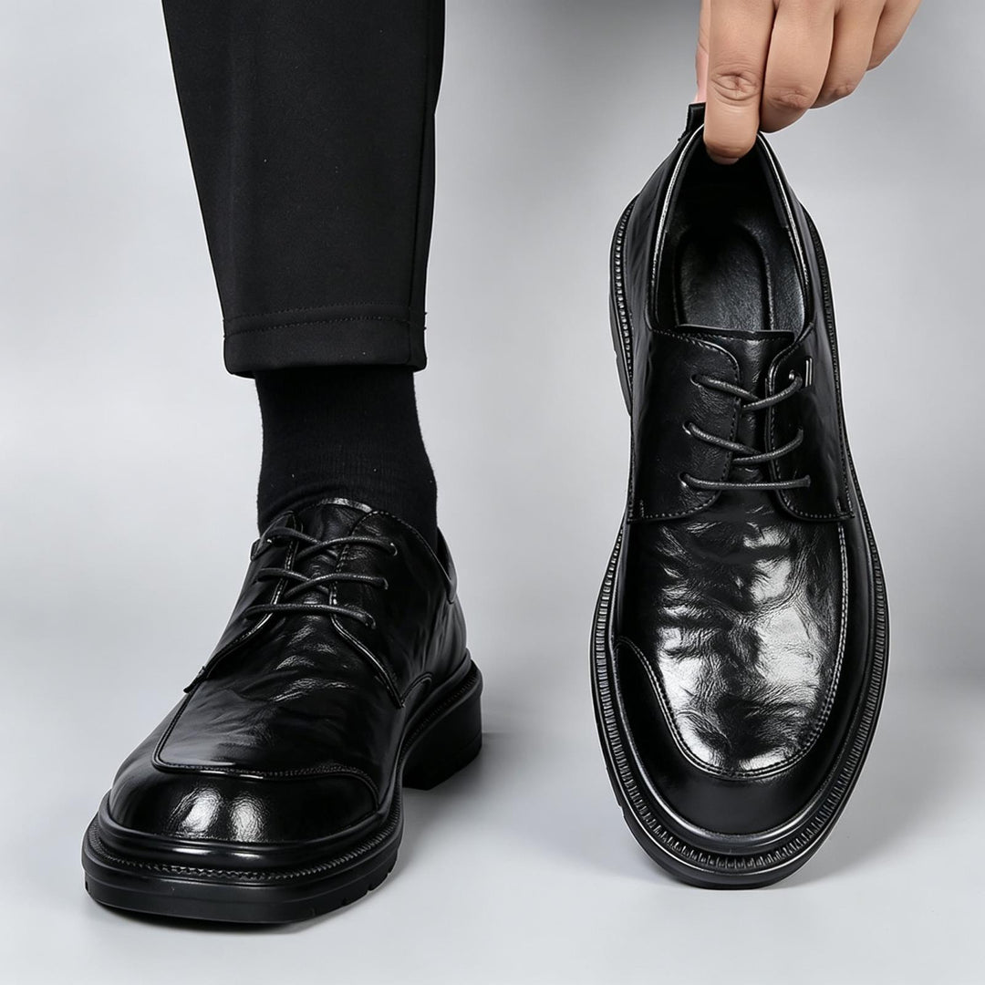 Men's Elegant Lace-up Shoes made of high-quality Leather Mune Fashion 1788175527